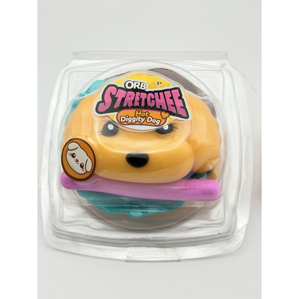Stretchee 'HOT DIGGITY DOG  Squeeze Toy Orb Fidget Toy Squishy New Sealed